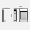 야외 현대식 버스 정류장 Shelter-HCT-0121