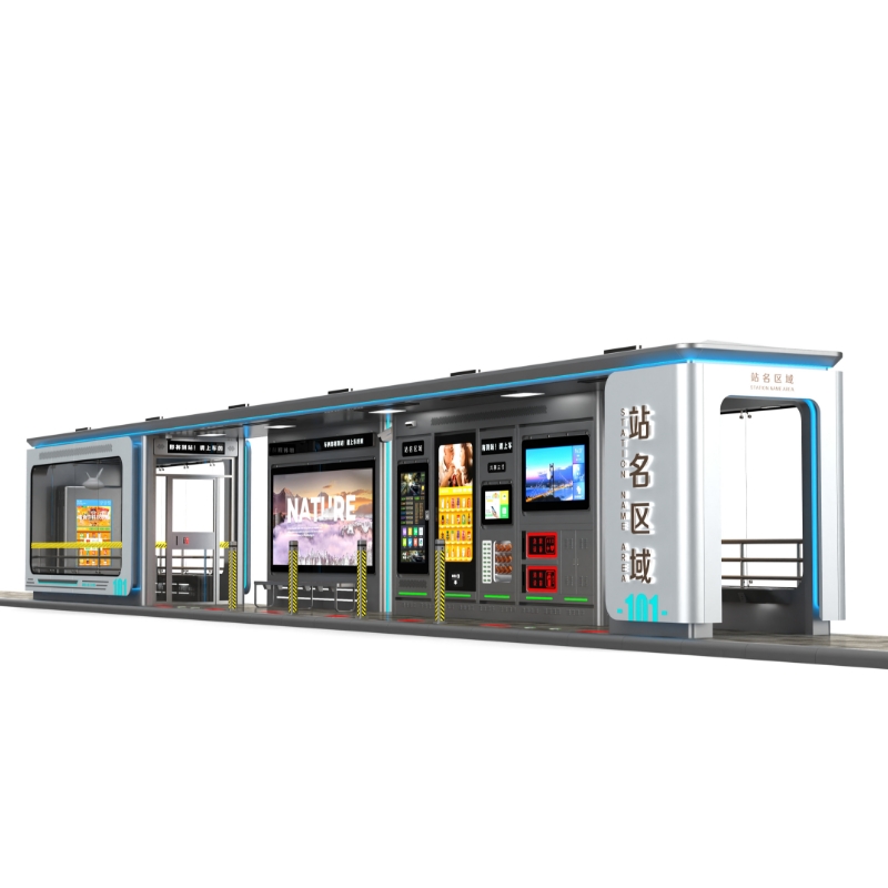Adăpost pentru Autobuz Smart Mobilier Oraș Exterior-ZEMSO-HCT-0009