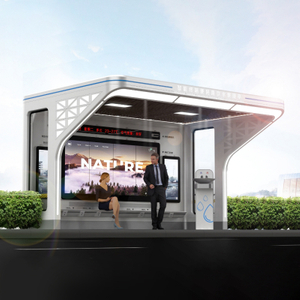 Chiosco per autobus solare intelligente da esterno-ZEMSO-HCT-0032