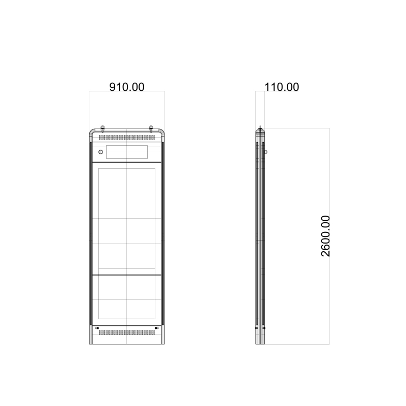 የውጪ LCD ማስታወቂያ ማሽን ማበጀት ZEMSO-DZZP-0059