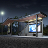 Abribus solaire moderne-HCT-0119