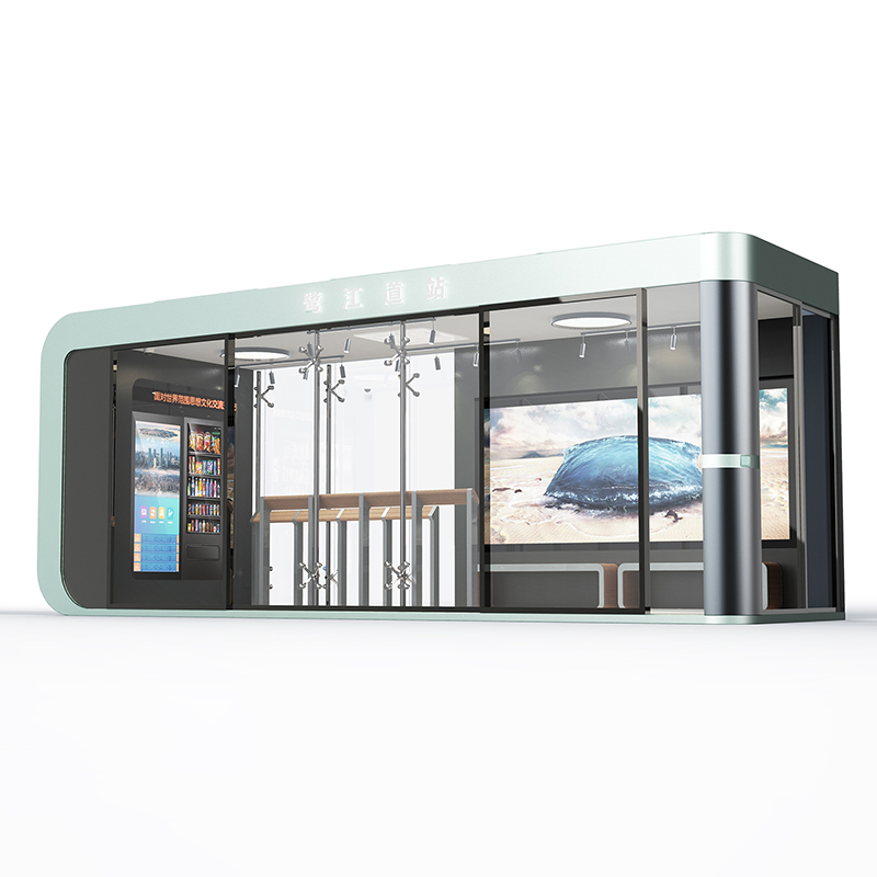 Adăpost metalic personalizat pentru stația de autobuz-HCT-0124