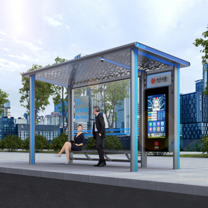 Abribus sculpt&eacute; en m&eacute;tal-HCT-0070