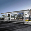 Klasikong Galvanized Steel Bus Shelter-HCT-0101