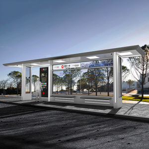 Cobertizo de autob&uacute;s cl&aacute;sico de acero galvanizado-HCT-0101