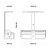 Odottava linja-autoasema Smart Solar Bench ZEMSO-ZY-0013