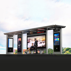 Stazione di fermata dell'autobus in metallo intelligente per esterni-ZEMSO-HCT-0008