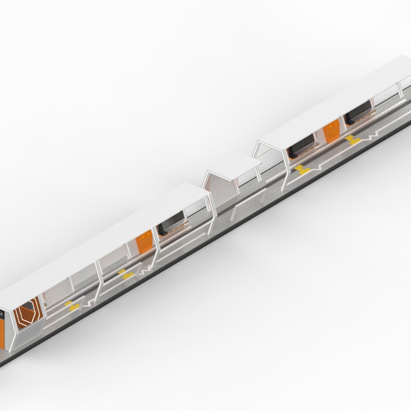 Intelligente Wartehalle mit Digital Signage-ZEMSO-HCT-0099