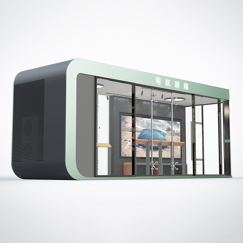 Adăpost metalic personalizat pentru stația de autobuz-HCT-0124