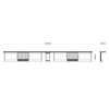 Utomhus Smart Metal Bus Stop med s&auml;ten -ZEMSO-HCT-0056